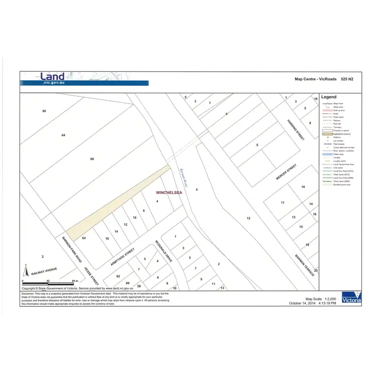 Floorplan of Homely land listing, 64 Hesse St, Winchelsea VIC 3241
