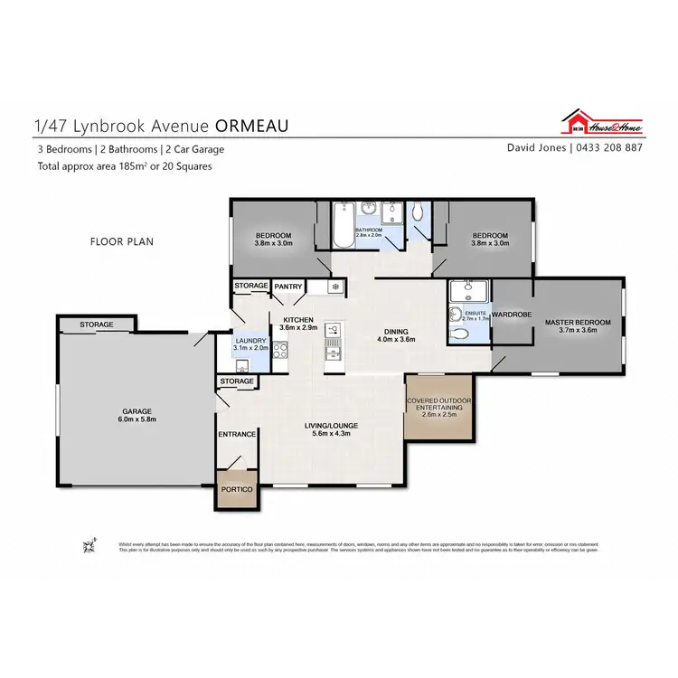 Floorplan of Homely house listing, 1/47 Lynbrook Avenue, Ormeau QLD 4208