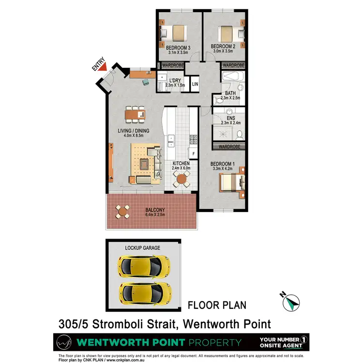 Floorplan of Homely apartment listing, 305/5 Corfu - Stromboli Strait, Wentworth Point NSW 2127