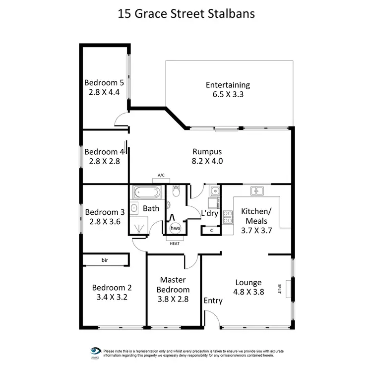 Floorplan of Homely house listing, 15 Grace Street, St Albans VIC 3021