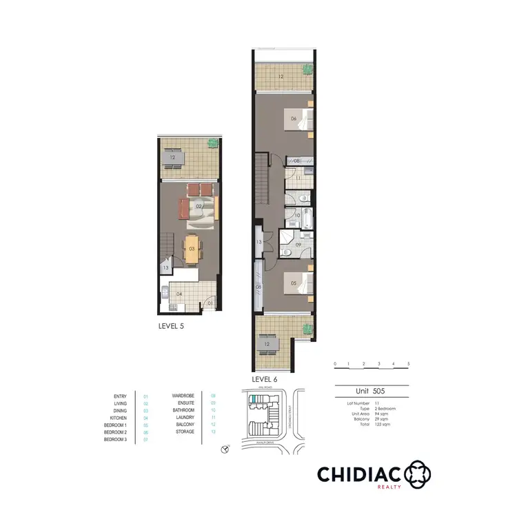 Floorplan of Homely apartment listing, 505/19 Hill Road, Wentworth Point NSW 2127