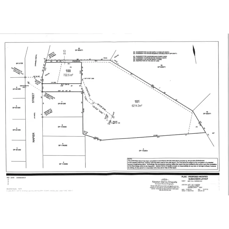 Floorplan of Homely land listing, 14 Napier Street, Goonellabah NSW 2480