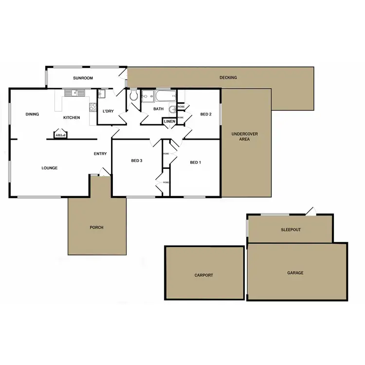 Floorplan of Homely house listing, 29 Siege Street, Glenrowan VIC 3675