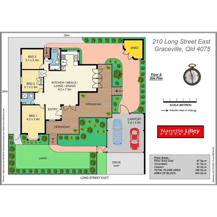 Floorplan of Homely house listing, 210 Long St E, Graceville QLD 4075