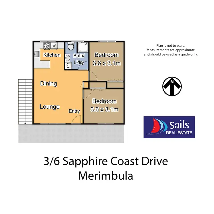 Floorplan of Homely unit listing, 3/6 Sapphire Coast Drive, Merimbula NSW 2548