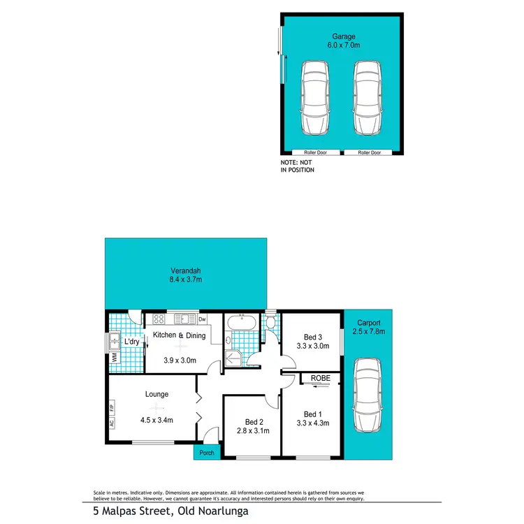 Floorplan of Homely house listing, 5 Malpas Street, Old Noarlunga SA 5168
