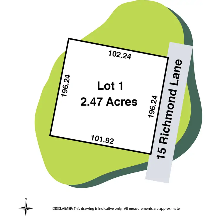 Floorplan of Homely land listing, LOT 1, 15 Richmond Lane, Winchelsea VIC 3241