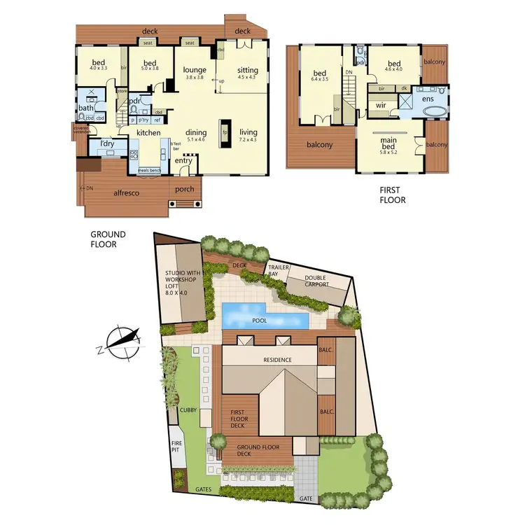 Floorplan of Homely house listing, 2 Finch Street, Mount Martha VIC 3934