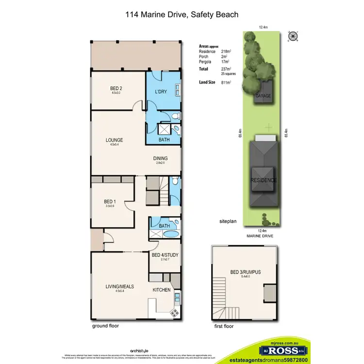 Floorplan of Homely house listing, 114 Marine Dve, Safety Beach VIC 3936