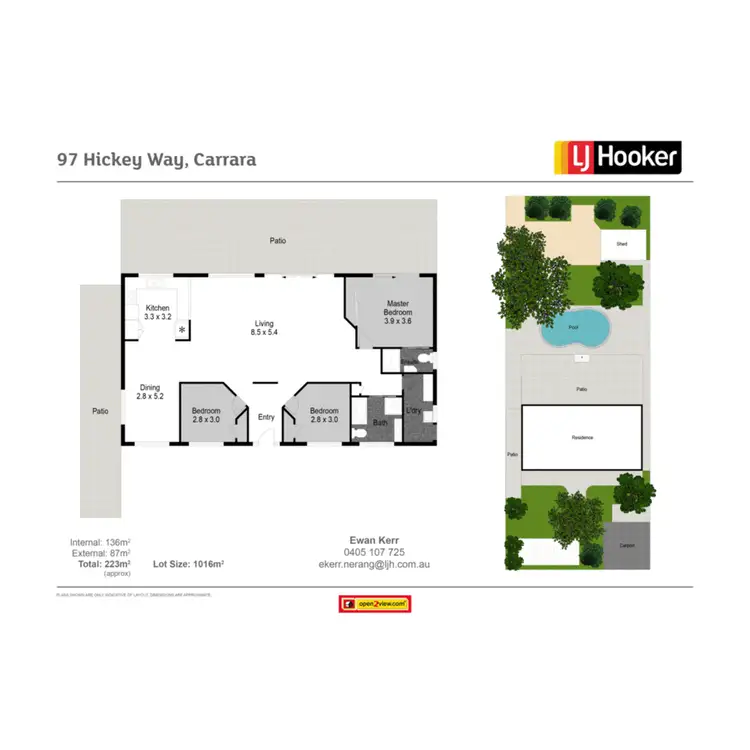 Floorplan of Homely house listing, 97 Hickey Way, Carrara QLD 4211