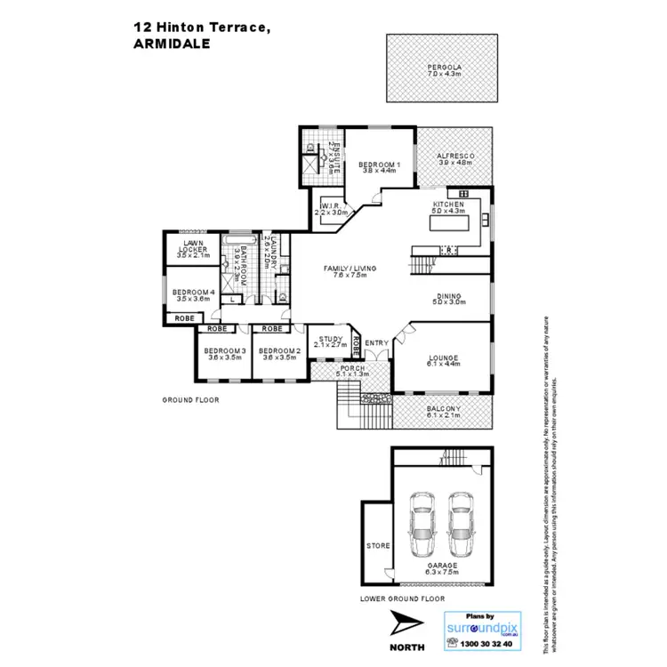 Floorplan of Homely house listing, 12 Hinton Terrace, Armidale NSW 2350