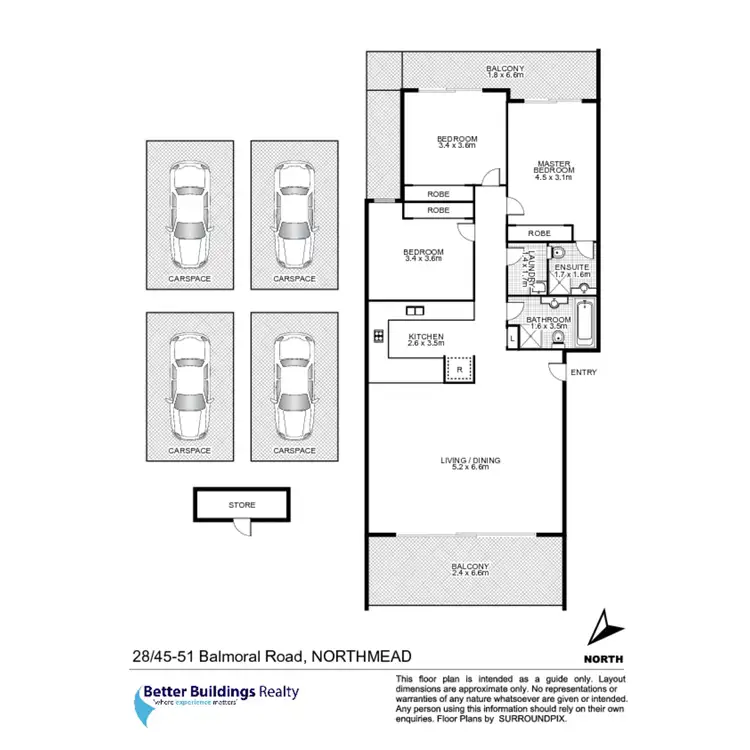 Floorplan of Homely apartment listing, 28/45-51 Balmoral Road, Northmead NSW 2152