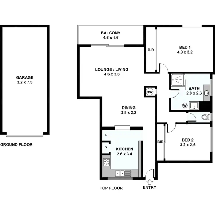 Floorplan of Homely apartment listing, 3/22 Stirrat Street, Coorparoo QLD 4151