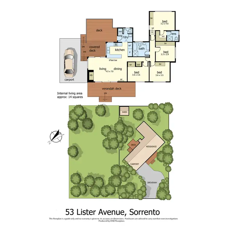 Floorplan of Homely house listing, 51 - 53 Lister Avenue, Sorrento VIC 3943
