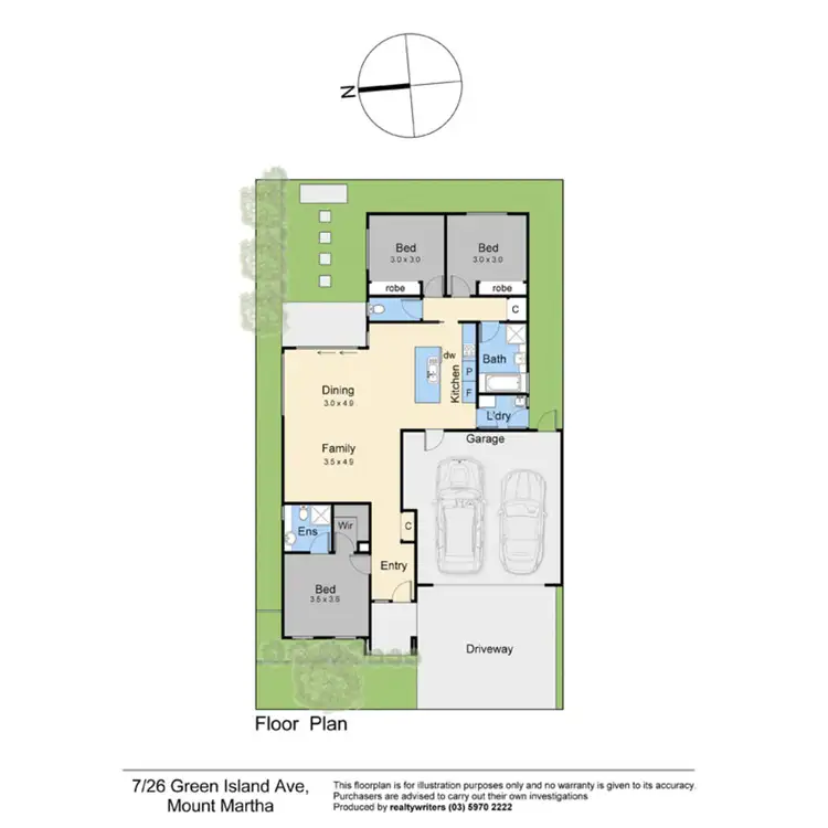 Floorplan of Homely unit listing, 7/26 Green Island Avenue, Mount Martha VIC 3934