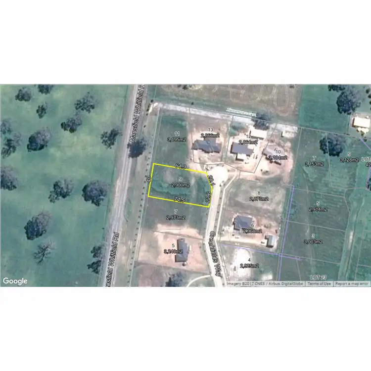 Floorplan of Homely land listing, 9 Greenfields Way, Mansfield VIC 3722