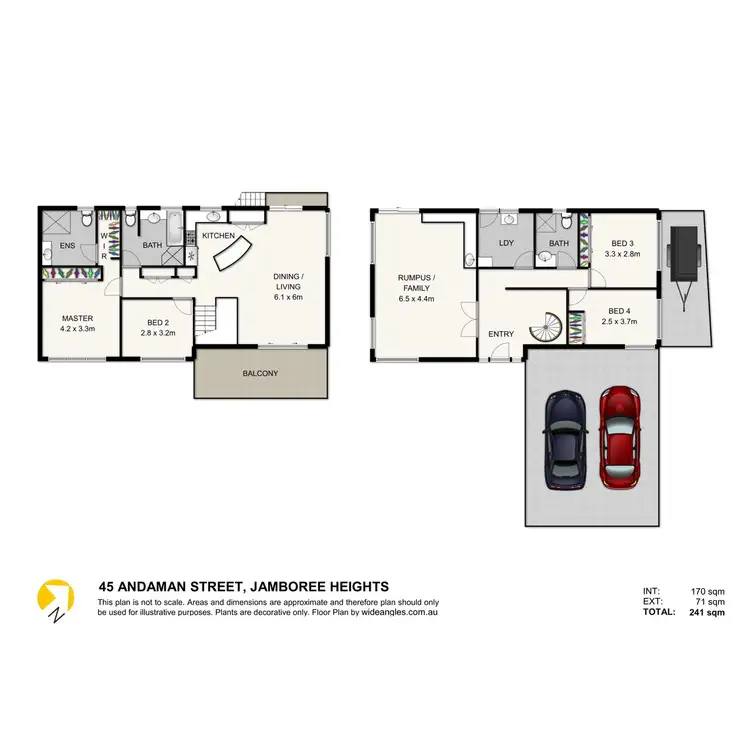 Floorplan of Homely house listing, 45 Andaman Street, Jamboree Heights QLD 4074