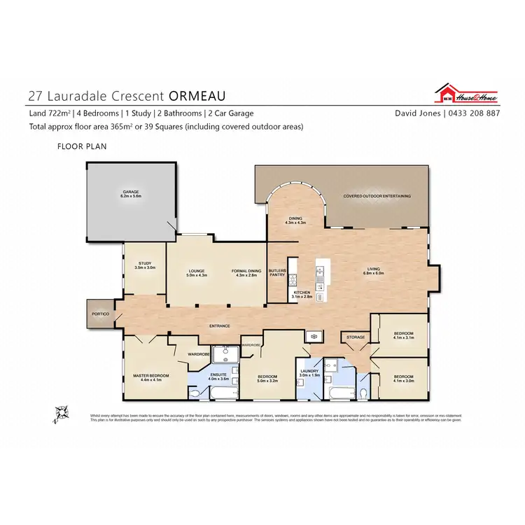 Floorplan of Homely house listing, 27 Lauradale Crescent, Ormeau QLD 4208