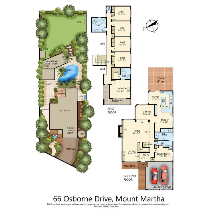 Floorplan of Homely house listing, 66 Osborne Drive, Mount Martha VIC 3934