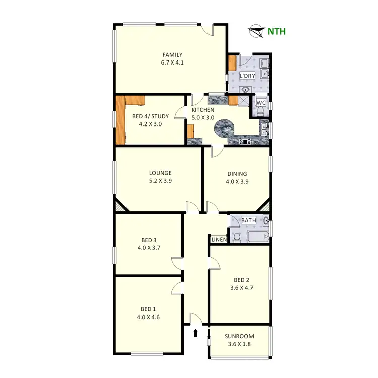 Floorplan of Homely house listing, 22 Kelso Street, Burwood Heights NSW 2136