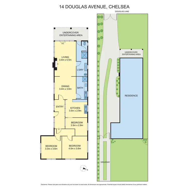 Floorplan of Homely house listing, 14A & 14B Douglas Avenue, Chelsea VIC 3196