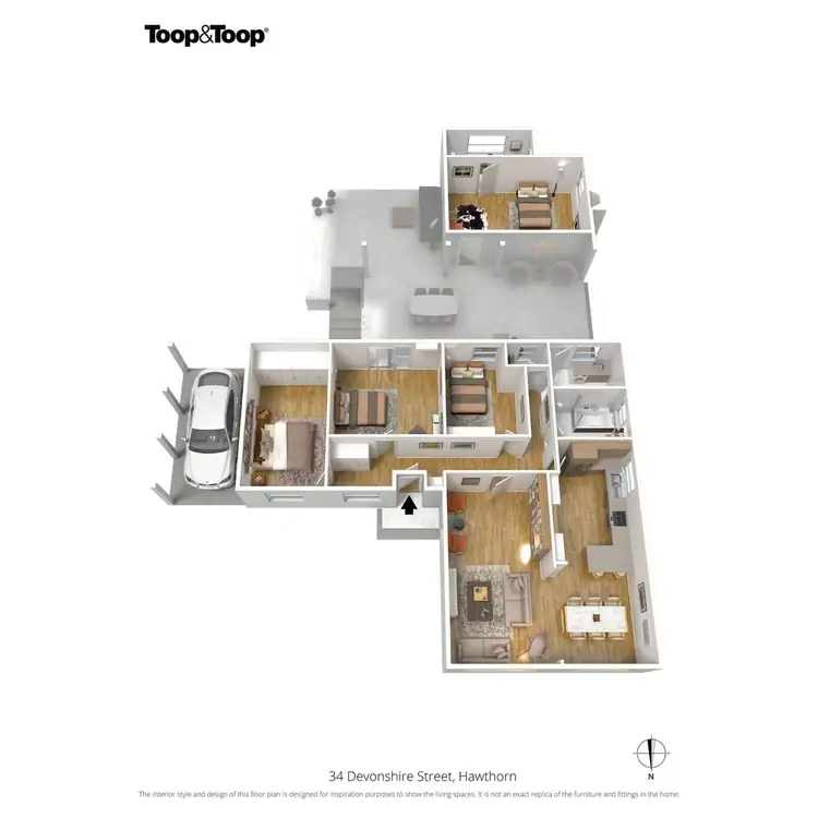 Floorplan of Homely house listing, 34 Devonshire Street, Hawthorn SA 5062