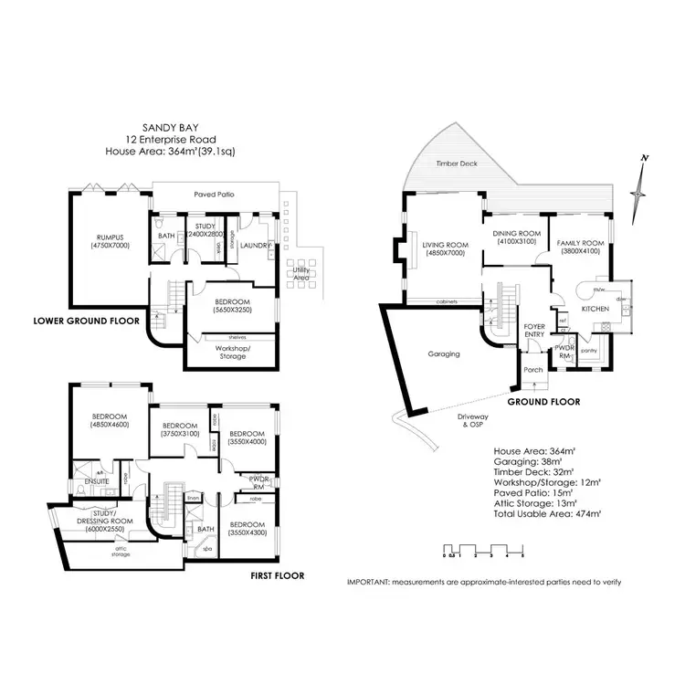 Floorplan of Homely house listing, 12 Enterprise Road, Sandy Bay TAS 7005