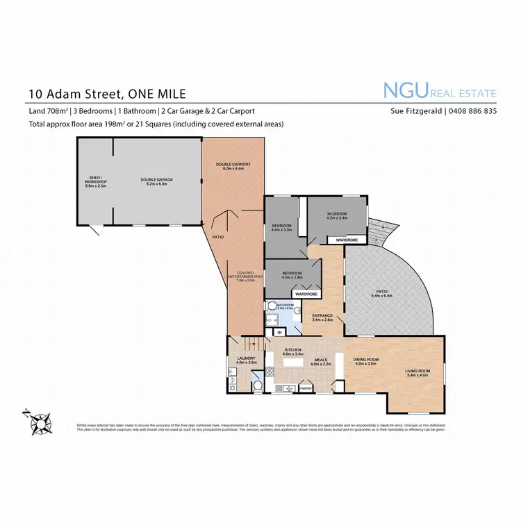 Floorplan of Homely house listing, 10 Adam Steet, One Mile QLD 4305