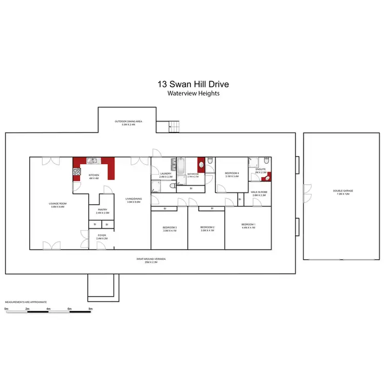 Floorplan of Homely house listing, 13 Swan Hill Drive, Waterview Heights NSW 2460