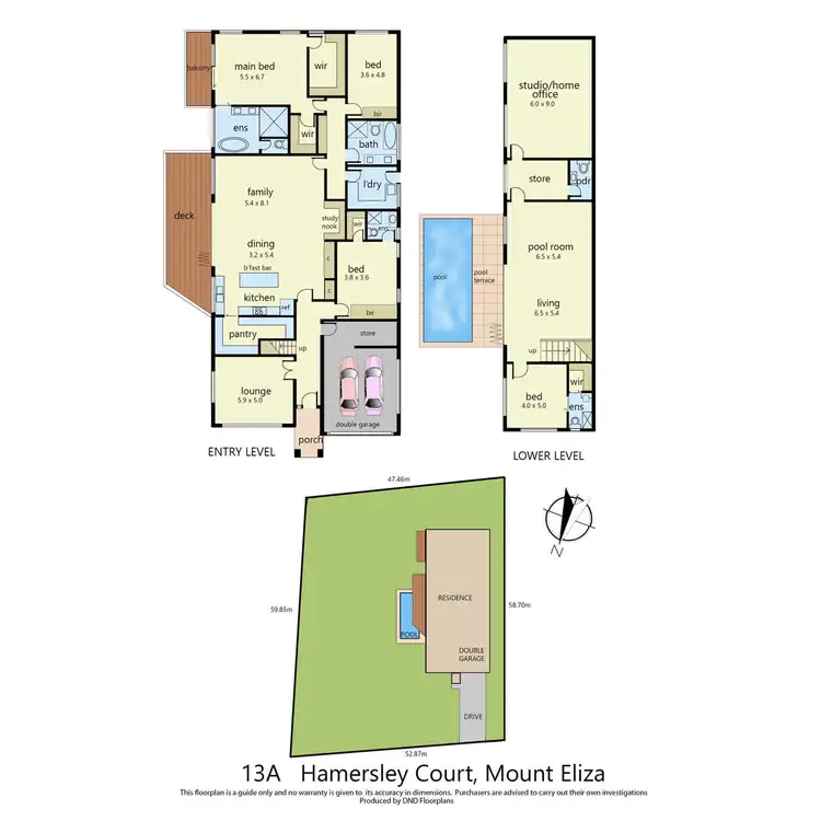 Floorplan of Homely land listing, 13A Hamersley Court, Mount Eliza VIC 3930