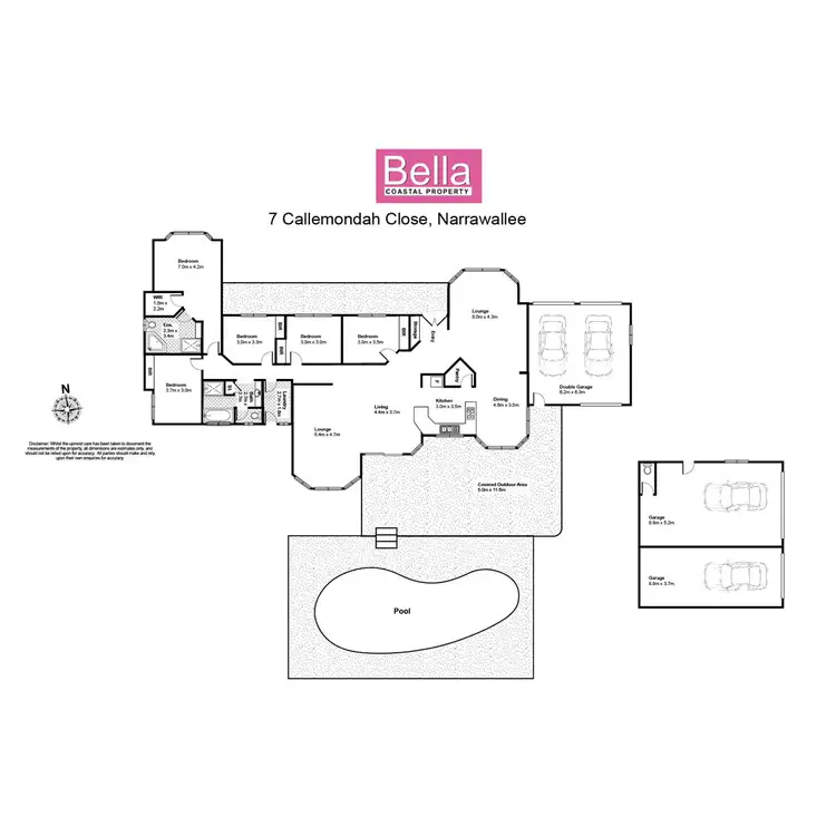 Floorplan of Homely house listing, 7 Callemondah Close, Narrawallee NSW 2539