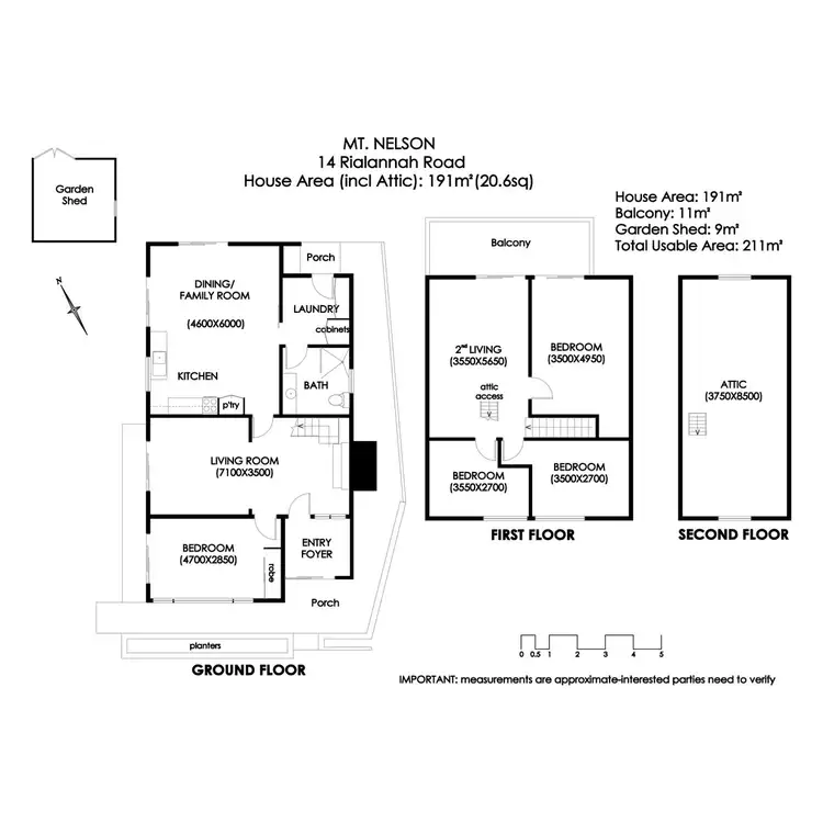 Floorplan of Homely house listing, 14 Rialannah Road, Mount Nelson TAS 7007