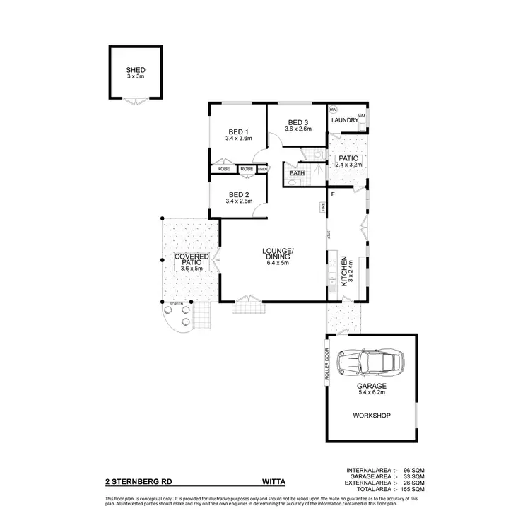 Floorplan of Homely house listing, 2 Sternberg Road, Witta QLD 4552
