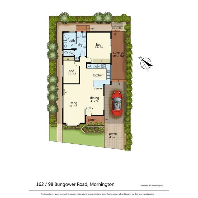 Floorplan of Homely unit listing, 162/98 Bungower Road, Mornington VIC 3931