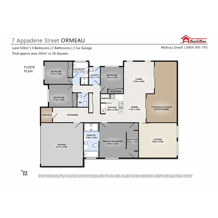 Floorplan of Homely house listing, 7 Appadene Street, Ormeau QLD 4208