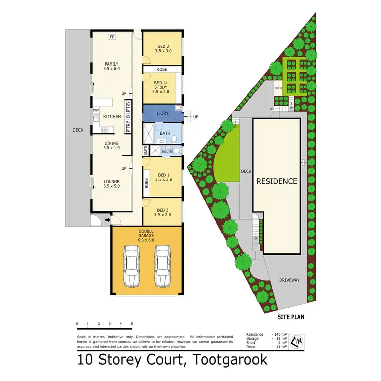 Floorplan of Homely house listing, 10 Storey Court, Tootgarook VIC 3941