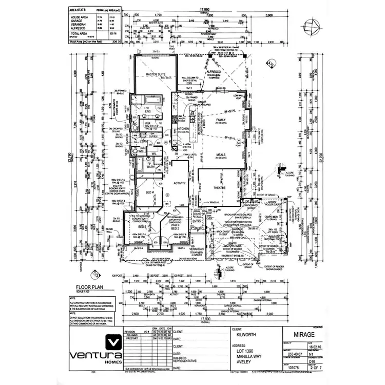 Floorplan of Homely house listing, 7 Manila Way, Aveley WA 6069