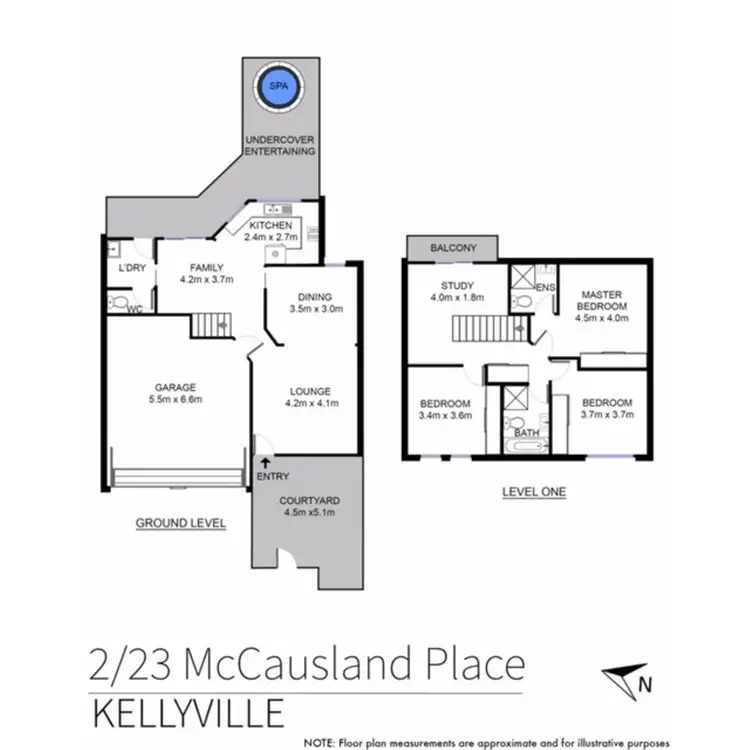 Floorplan of Homely townhouse listing, 23/2 McCausland Place, Kellyville NSW 2155