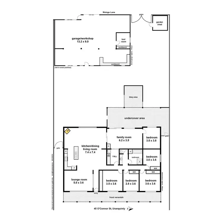 Floorplan of Homely house listing, 45 O'Connor Street, Uranquinty NSW 2652