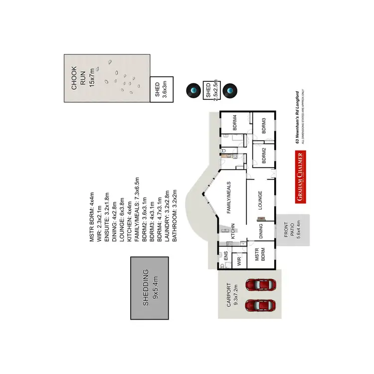 Floorplan of Homely house listing, 63 Newnhams Road, Longford VIC 3851