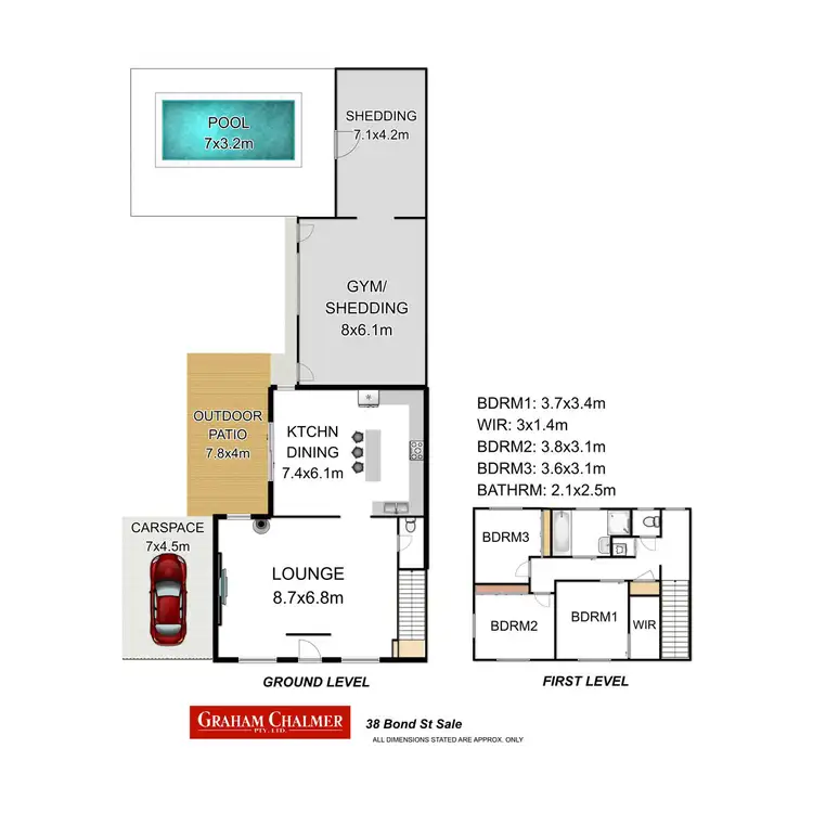 Floorplan of Homely house listing, 38 Bond Street, Sale VIC 3850