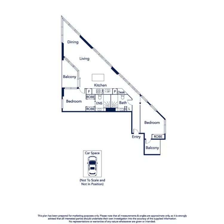 Floorplan of Homely apartment listing, 1811/1 Ascot Vale Road, Flemington VIC 3031
