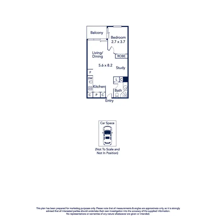 Floorplan of Homely apartment listing, 304/84 Altona Street, Kensington VIC 3031