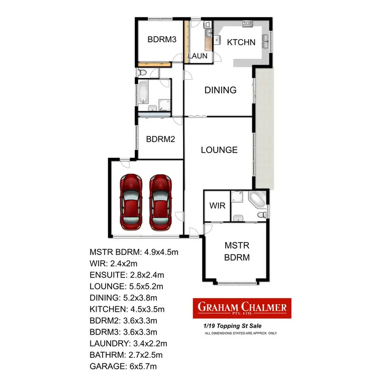 Floorplan of Homely house listing, 1/19 Topping Street, Sale VIC 3850