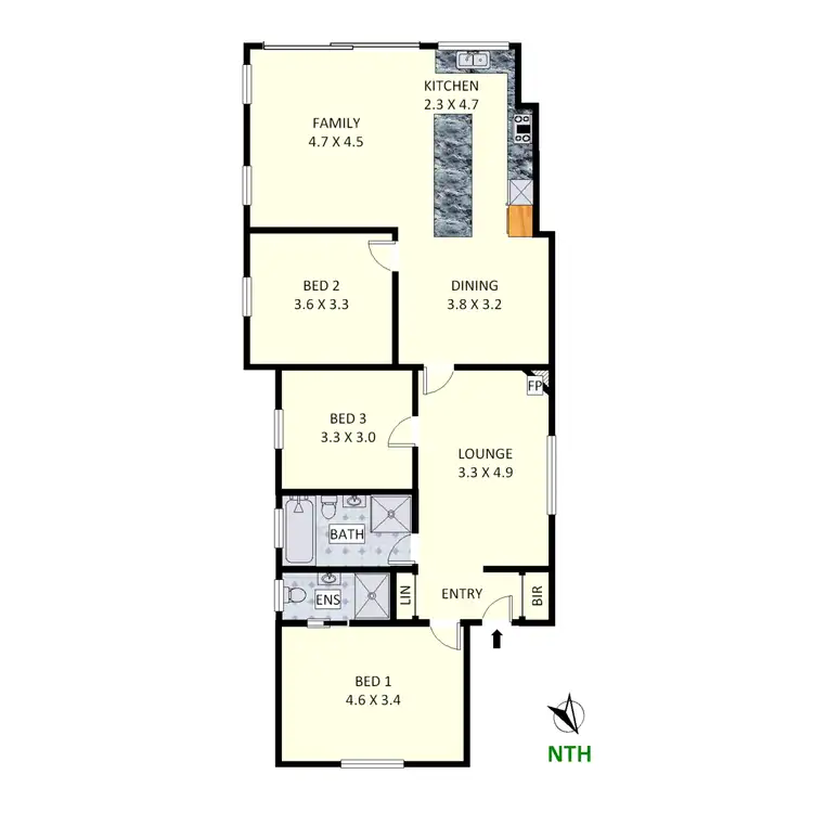 Floorplan of Homely house listing, 11 Tangarra Street, Croydon Park NSW 2133