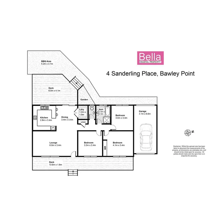 Floorplan of Homely house listing, 4 Sanderling Place, Bawley Point NSW 2539