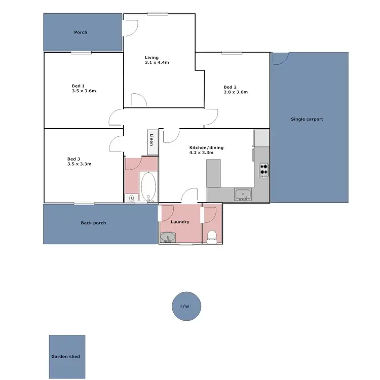 Floorplan of Homely house listing, 17 Cronin Avenue, Port Lincoln SA 5606