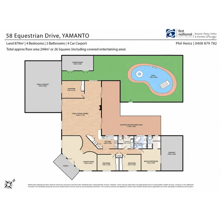 Floorplan of Homely house listing, 58 Equestrian Drive, Yamanto QLD 4305