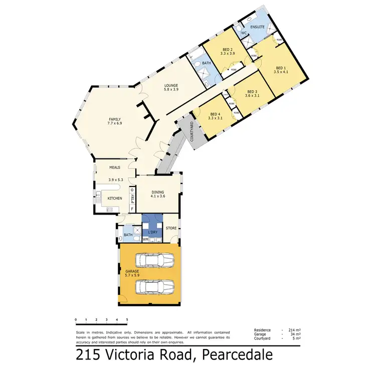 Floorplan of Homely house listing, 215 Victoria Road, Pearcedale VIC 3912