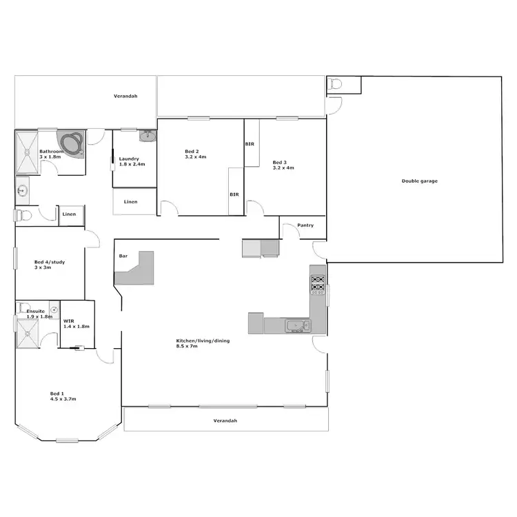 Floorplan of Homely house listing, 51 Laguna Drive, Port Lincoln SA 5606